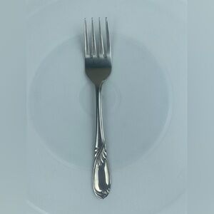 FINAL SALE! Hampton Silversmiths Danube Salad Fork Stainless Steel Swirl Handle
